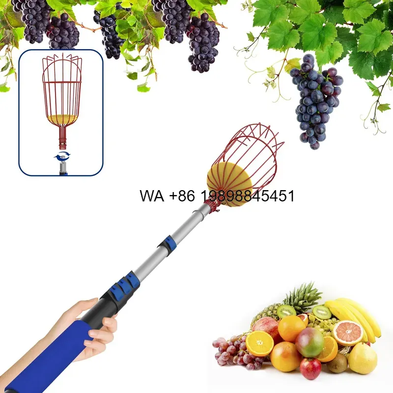 Fruit Picker Basket Telescopic Pole - Wmwmnu Asta Telescopica da 20 Piedi