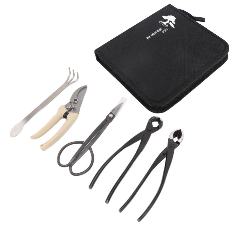 Bonsai Tool Set Stainless Carbon Steel - 5 pezzi set di attrezzi per