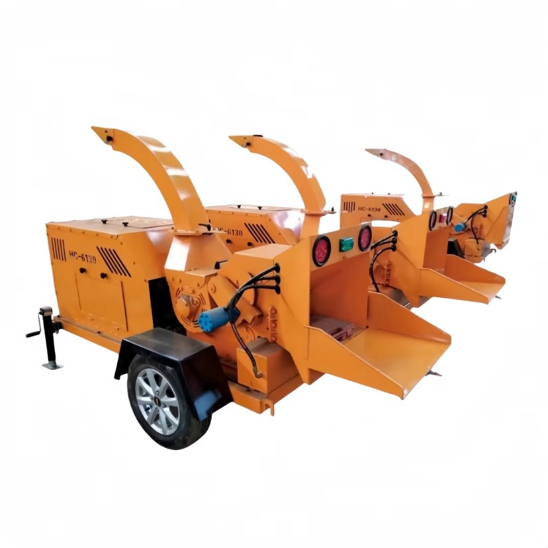 Garden Branch Shredder Wood Chipper - Cippatrice a Motore Mobile per Rami,