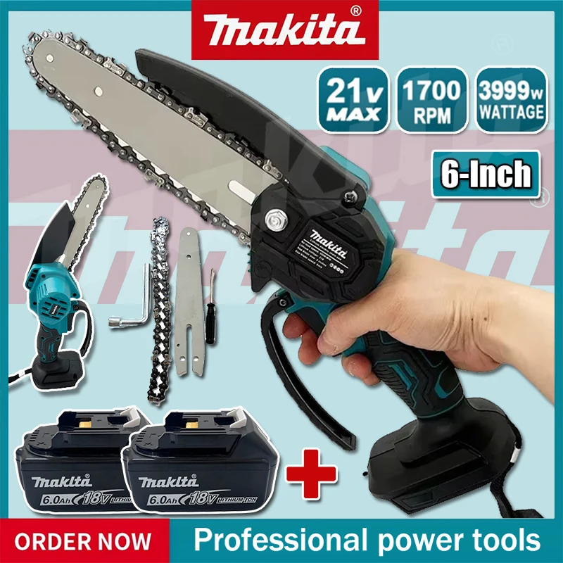 Electric Pruner With Extension Pole - Motosega Elettrica Makita da 6 Pollici,