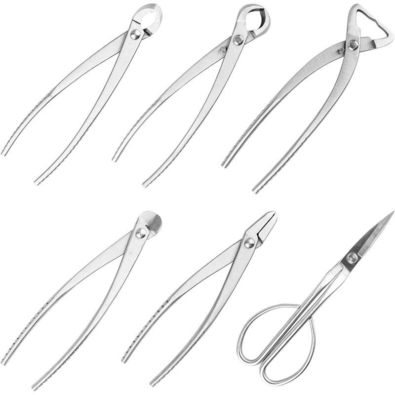 Bonsai Tool Set Stainless Carbon Steel - A01F-Set di 6 utensili per la