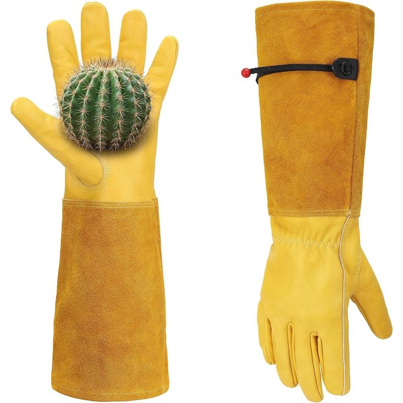 Guanti in pelle a maniche lung - Gardening Gloves Thorn Proof Leather recensione e prezzo