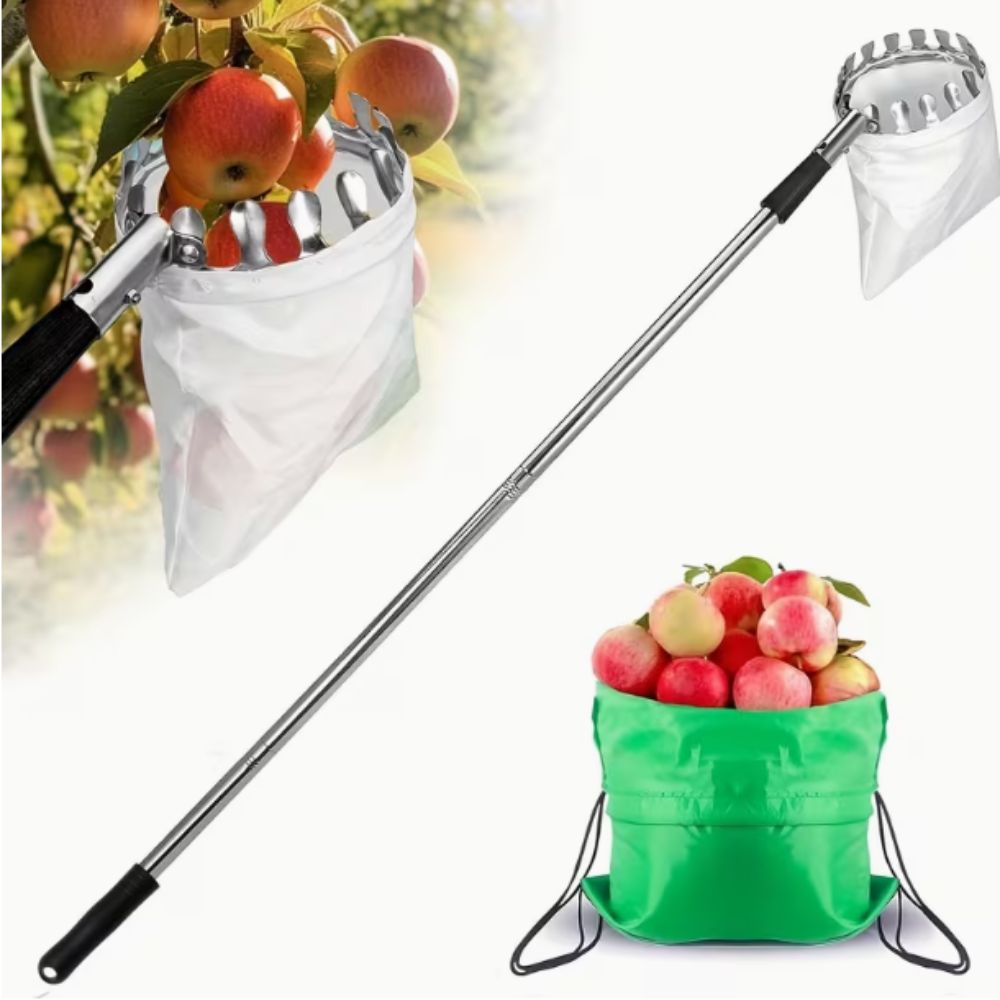 Raccoglitore di Frutta in Acci - Fruit Picker Basket Telescopic Pole recensione e prezzo