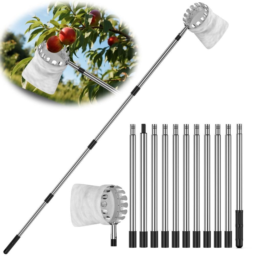 Raccoglitore di Frutta in Acci - Fruit Picker Basket Telescopic Pole recensione e prezzo