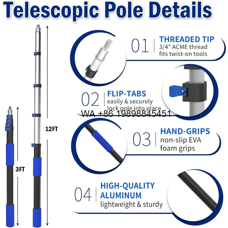 Wmwmnu Asta Telescopica da 20  - Fruit Picker Basket Telescopic Pole recensione e prezzo