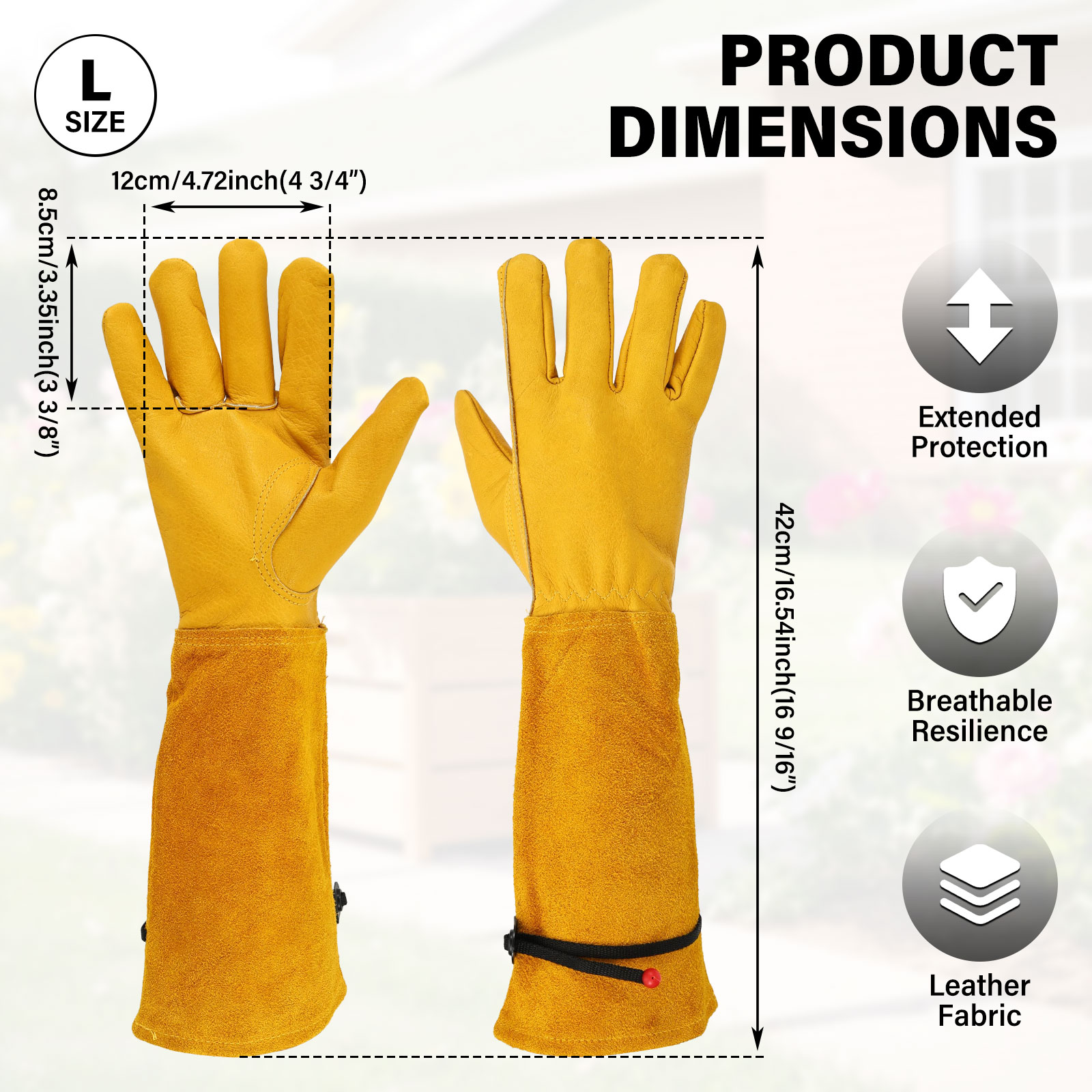 Guanti da Giardinaggio Lunghi  - Gardening Gloves Thorn Proof Leather recensione e prezzo