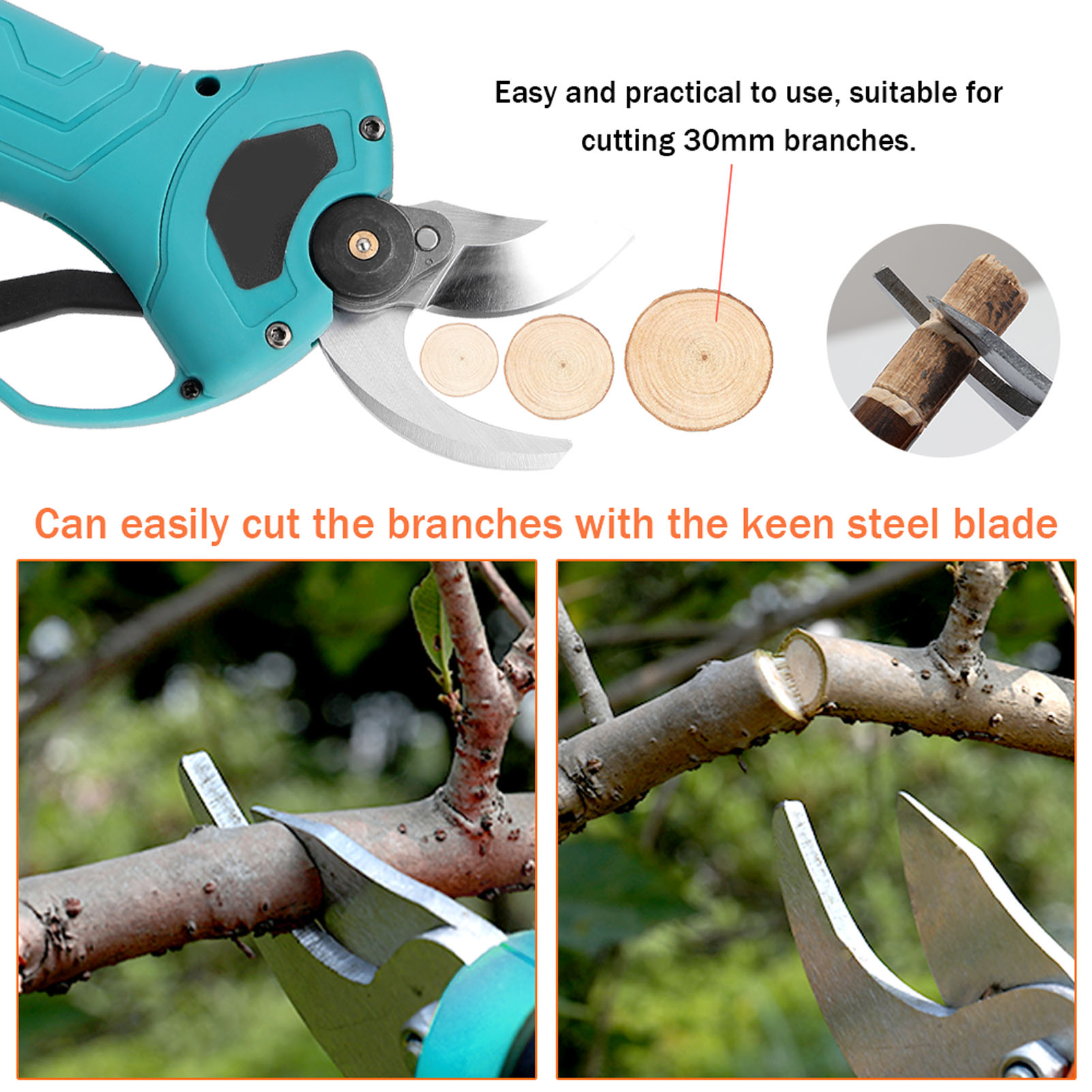 Lame per Forbici Elettriche da - Cordless Electric Pruning Shears 30Mm recensione e prezzo