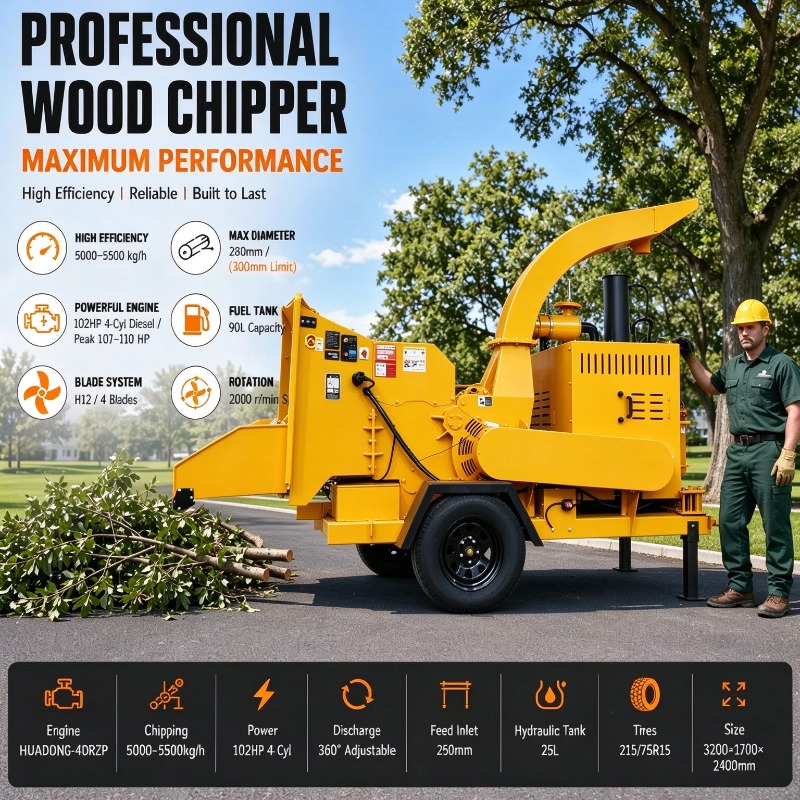 Trituratore di Legno ad Alta E - Garden Branch Shredder Wood Chipper recensione e prezzo