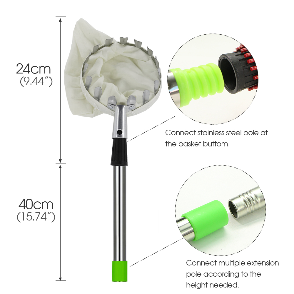 Testa di raccolta della frutta - Fruit Picker Basket Telescopic Pole recensione e prezzo