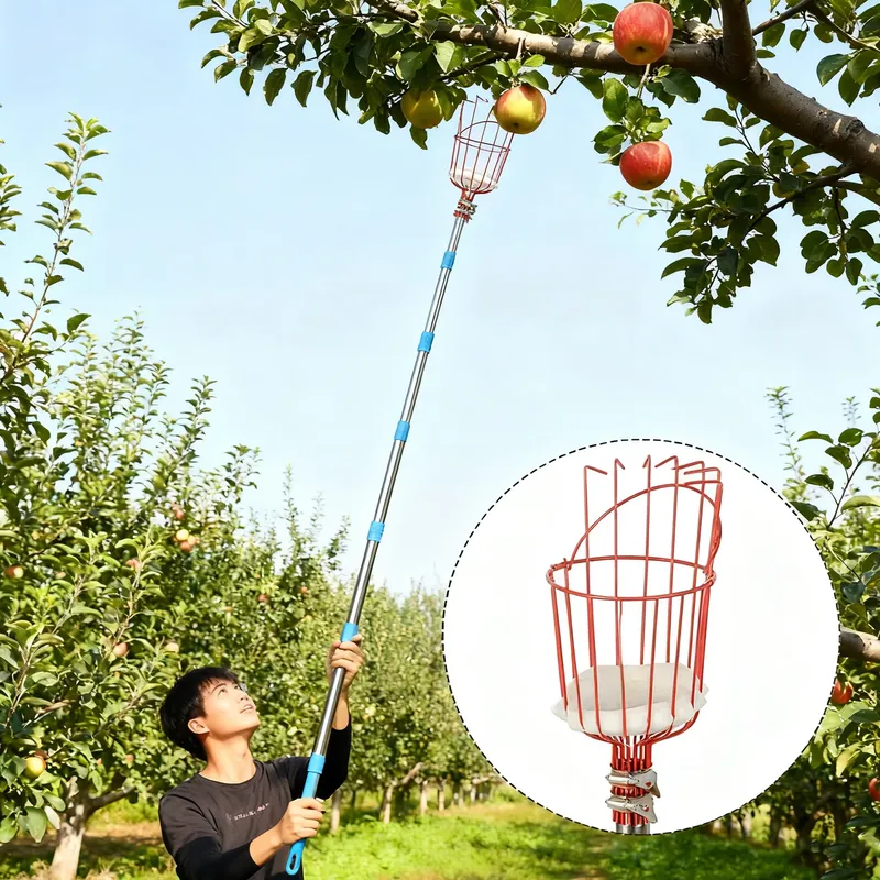 Cesto Raccogli Frutta in Accia - Fruit Picker Basket Telescopic Pole recensione e prezzo