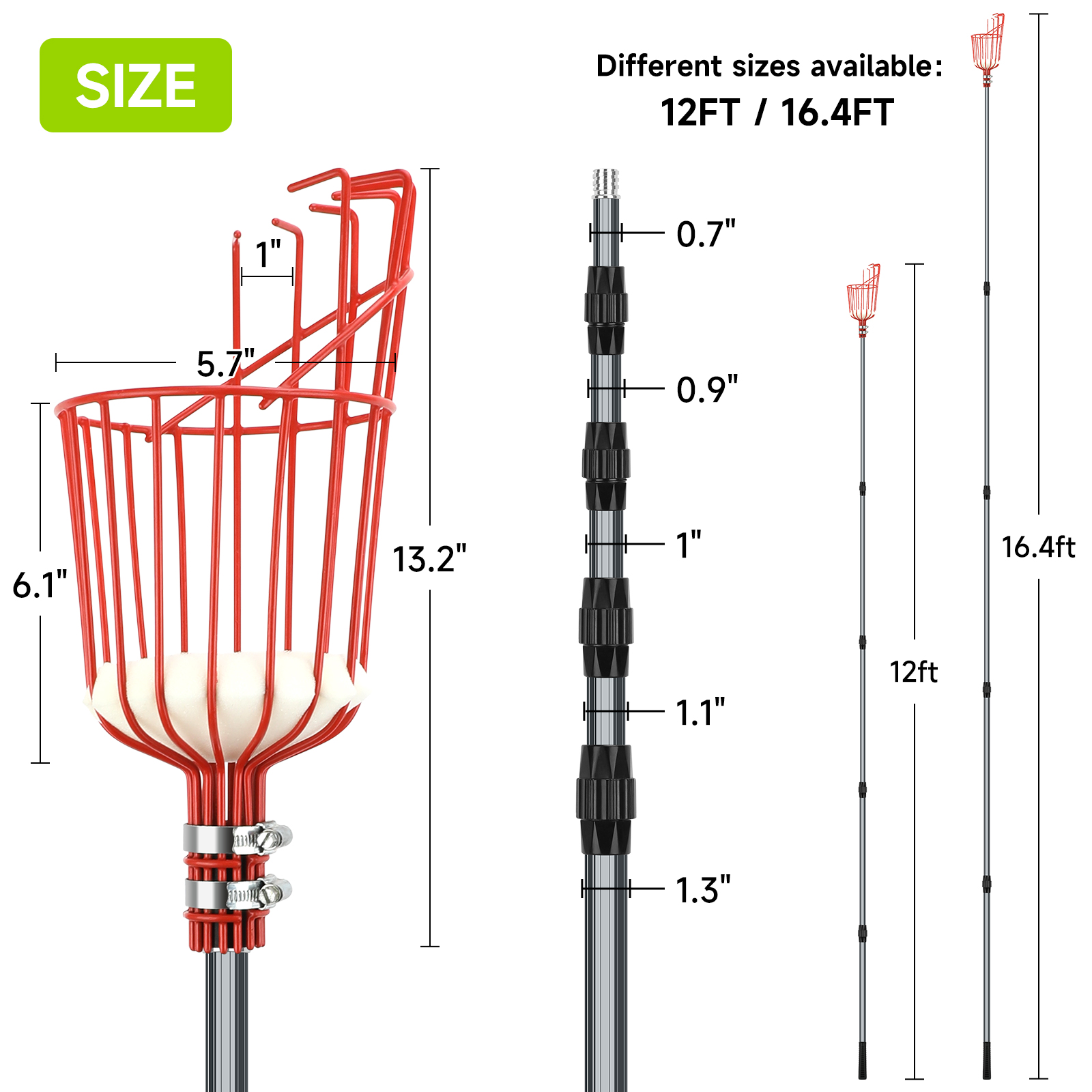 Strumento raccoglitrice di fru - Fruit Picker Basket Telescopic Pole recensione e prezzo