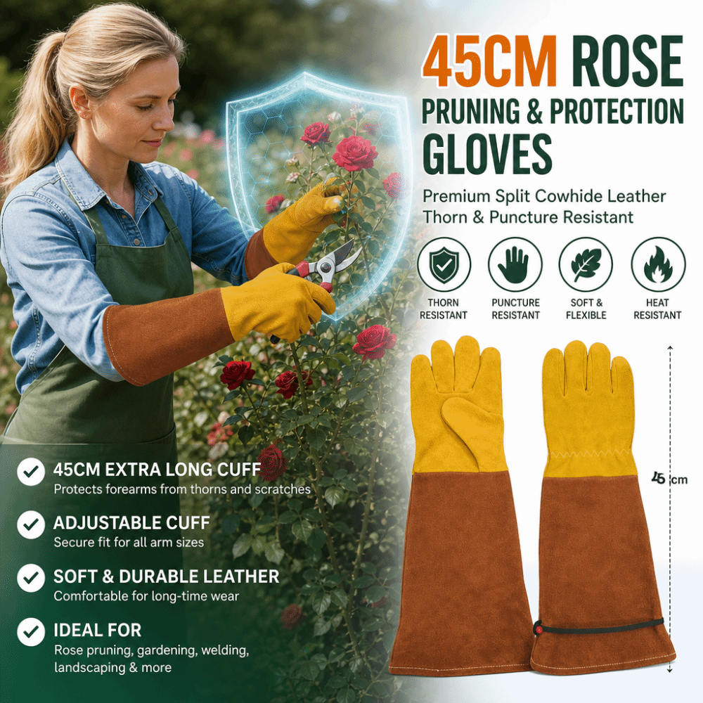 Guanti da Giardinaggio Lunghi  - Gardening Gloves Thorn Proof Leather recensione e prezzo