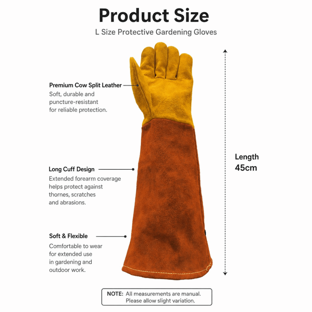Guanti da Giardinaggio Lunghi  - Gardening Gloves Thorn Proof Leather recensione e prezzo