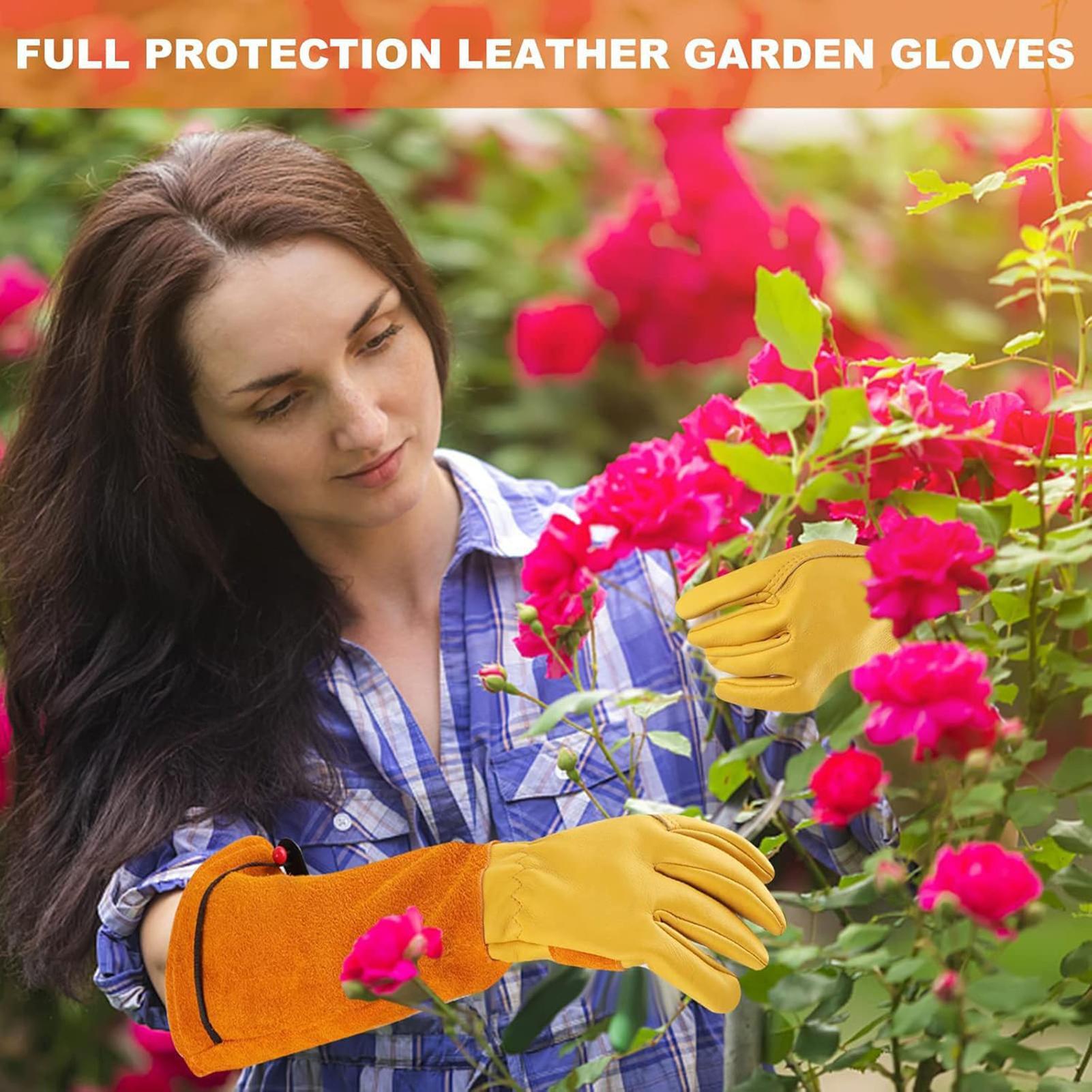 Guanti da Giardinaggio in Pell - Gardening Gloves Thorn Proof Leather recensione e prezzo