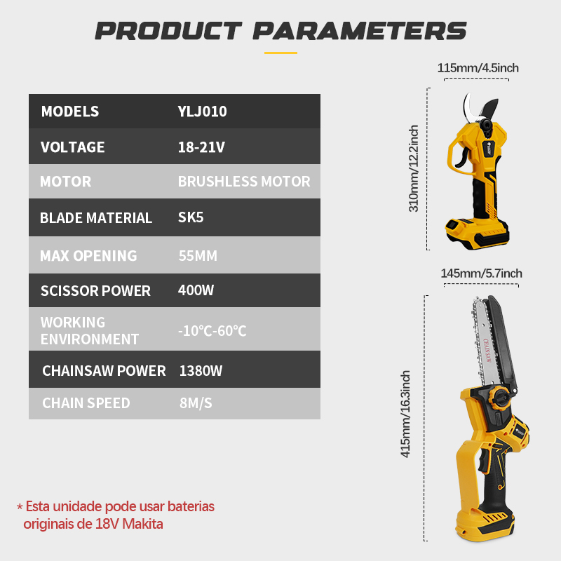 Potatore Elettrico a Batteria  - Electric Pruner With Extension Pole recensione e prezzo